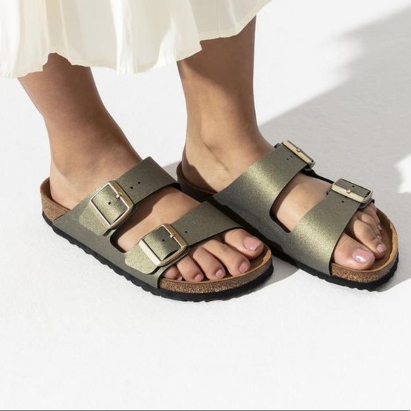 Birkenstock | Arizona Icy Metallic Stone Gold 37 - Picture 2 of 7